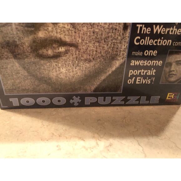 Vintage 2002 ELVIS Photomosaics Puzzle By Robert Silvers 1026pcs 27x20 New - Picture 3 of 7